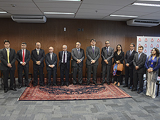 Representantes do Judiciário e das mineradoras estiveram na solenidade desta terça-feira, 28 de março