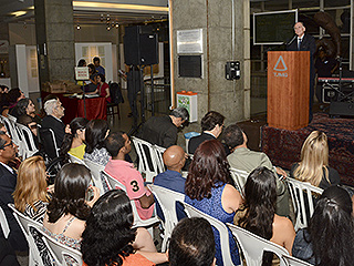 O corregedor-geral Antônio Sérvulo dos Santos salientou sua alegria em participar de eventos culturais do Fórum Lafayette
