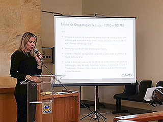 A juíza Luzia Divina de Paula Peixôto defendeu medidas que reduzam o desperdício e aprimorem a gestão