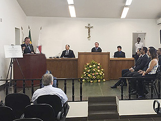 Solenidade de inauguração no fórum local contou com a participação de magistrados, servidores, autoridades locais e comunidade de Pompéu