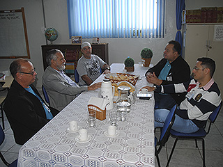 O presidente da Apac de Itaúna, o juiz Paulo Carvalho, o pastor Massambani, o desembargador Hiram Marques e o juiz Cristiano Mazzini