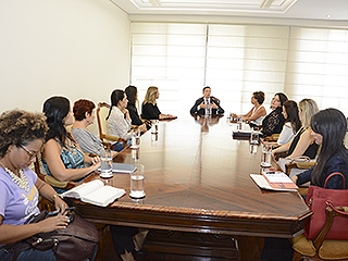 Presidente recebe a bancada feminina da ALMG no dia internacional das mulheres