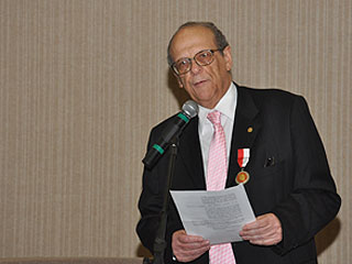 O desembargador Eduardo Andrade discursou em nome dos homenageados.