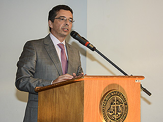 Em seu discurso, o presidente Pedro Bitencourt Marcondes elogiou a gestão profissional da Amagis Saúde