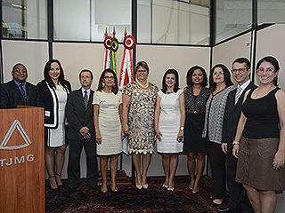 Autoridades do Judiciário, do Ministério Público e da Defensoria Pública estiveram presentes na inauguração
