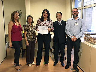 Representantes do município de Varzelândia são recebidos pelo juiz Christian Higuchi