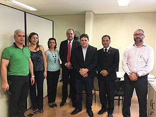 A equipe de Precatórios do TJMG recebeu comitiva de Lajinha