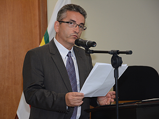 Juiz diretor do foro da comarca, Osvaldo Medeiros Neri, dis que TJMG caminha rumo à modernidade e que este é um caminho sem volta
