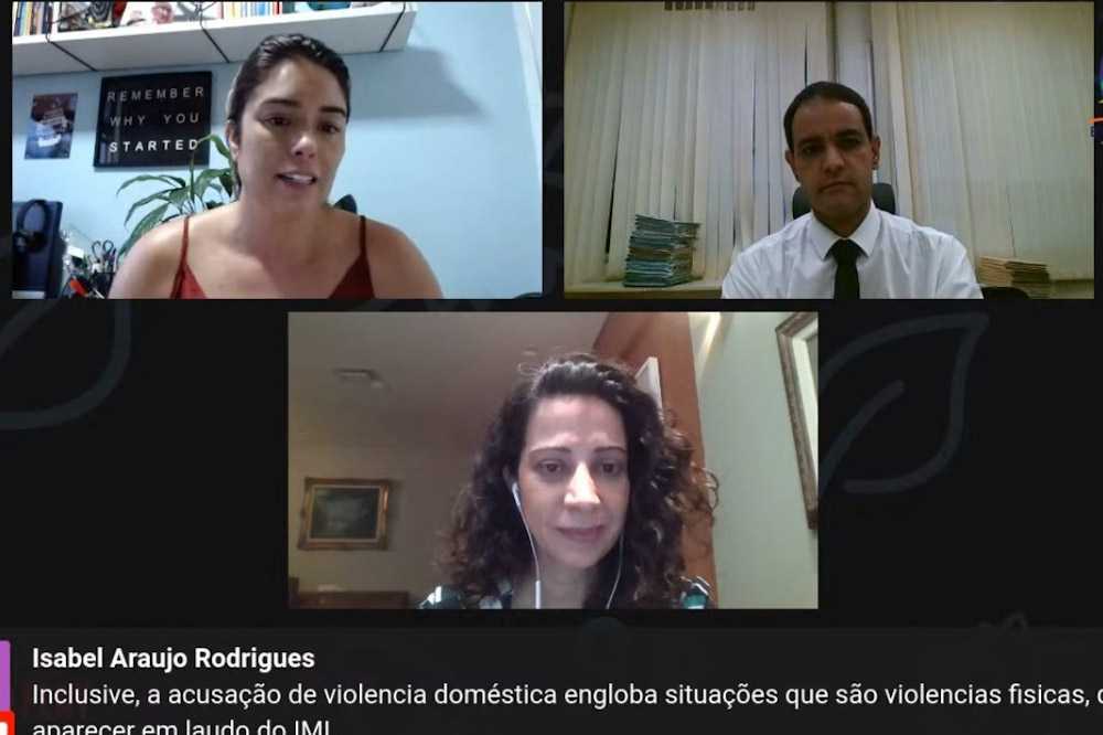 Tela mostra participantes de live
