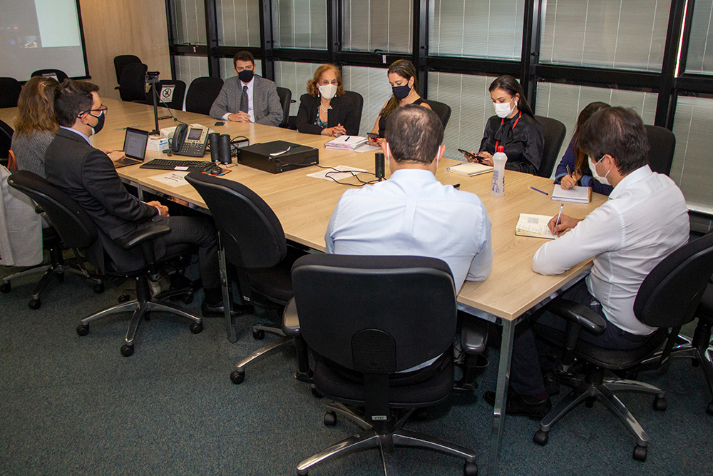 Reunião de juízes com autoridades de saúde