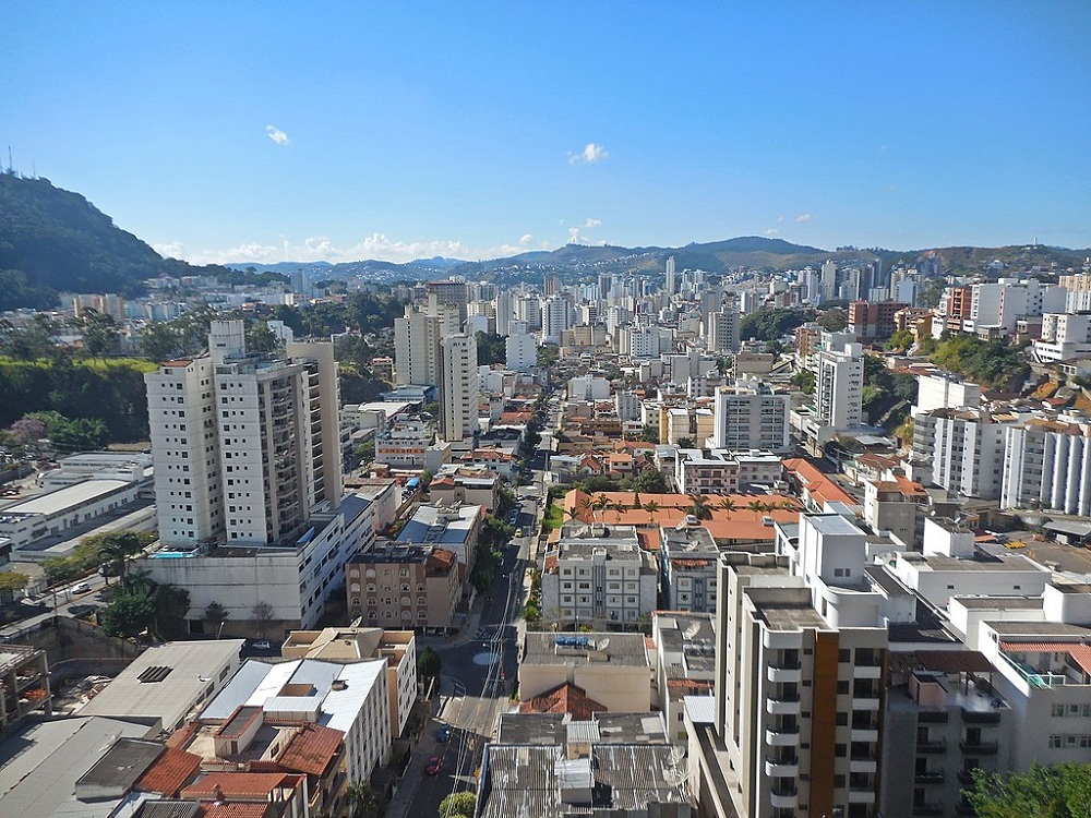 Cidade de Juiz de Fora vista de cima