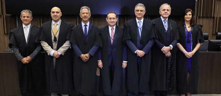 Foram eleitos o 1º, o 2º e o 3º vices, o corregedor-geral e o vice-corregedor-geral