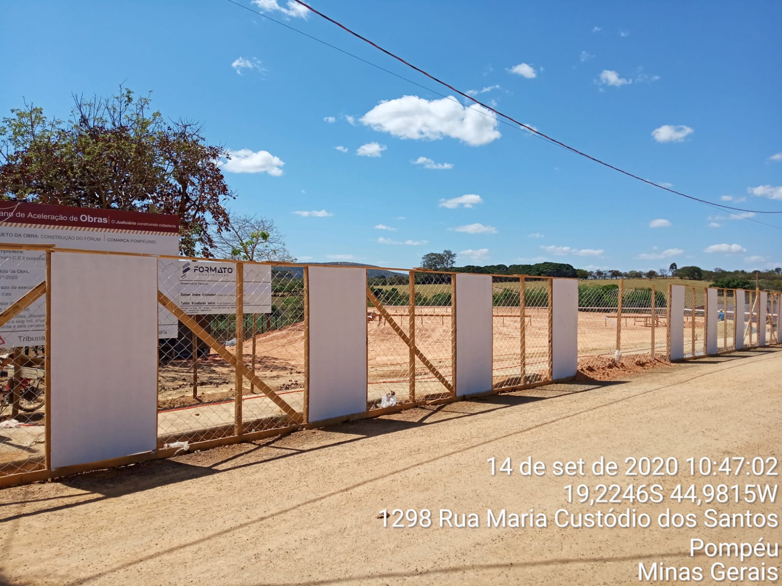 Pompéu - Construção do novo prédio do Fórum