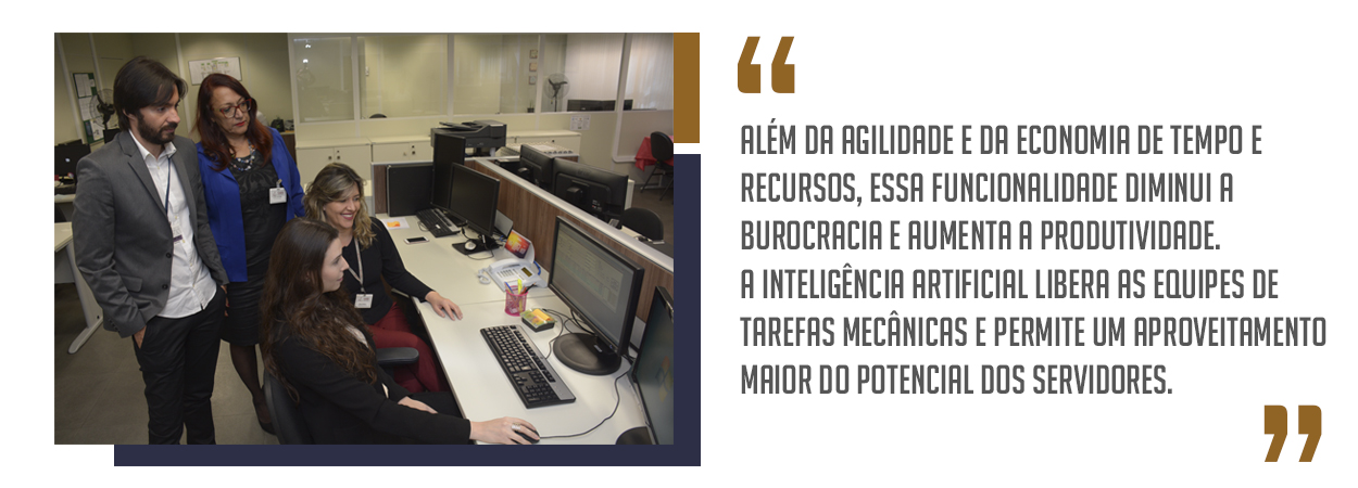 ¿Além da agilidade e da economia de tempo e recursos, essa funcionalidade diminui a burocracia e aumenta a produtividade. A inteligência artificial libera as equipes de tarefas mecânicas e permite um aproveitamento maior do potencial dos servidores.¿ - baixa_automatizada.jpg