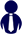 Ícone simplificado de pessoa em azul marinho