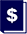 Ícone de cifrão em um livro azul